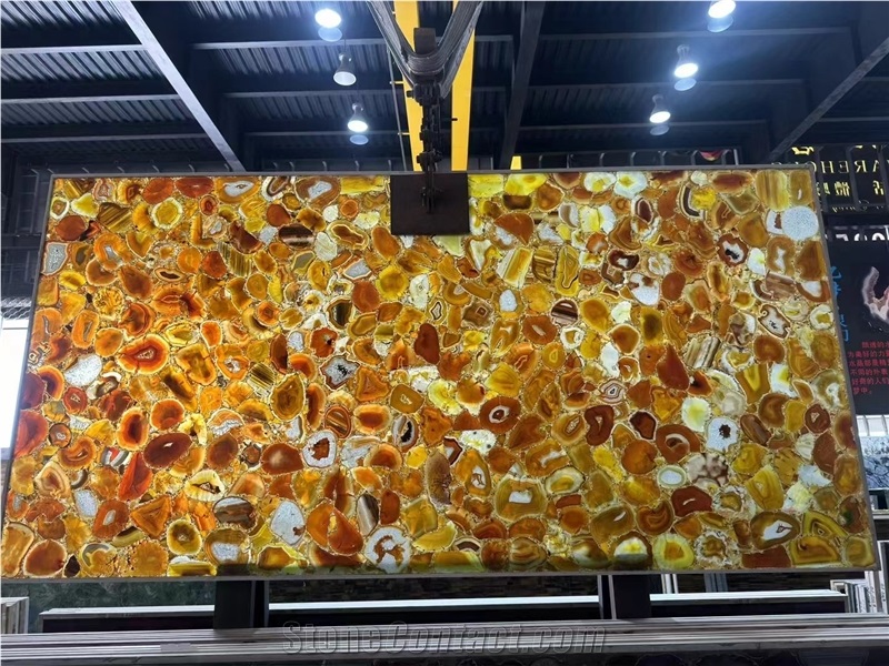 Coffee Brown Agate Semiprecious Slabs