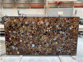 Coffee Brown Agate Semiprecious Slabs