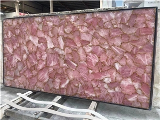 Jasper Red Quartz Semiprecious Stone Panels