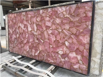 Jasper Red Quartz Semiprecious Stone Panels
