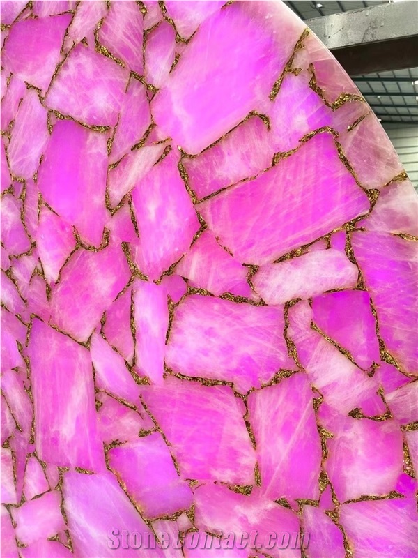 Jasper Red Quartz Semiprecious Stone Panels