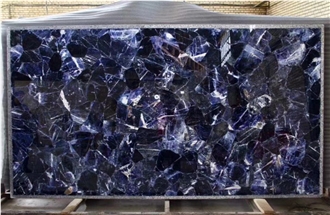 Sodalite Blue Semiprecious Stone Slabs