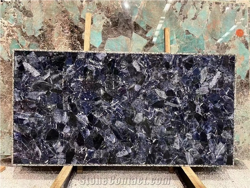 Sodalite Blue Semiprecious Stone Slabs
