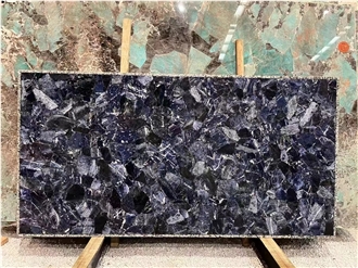 Sodalite Blue Semiprecious Stone Slabs