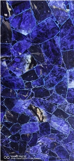 Sodalite Blue Semiprecious Stone Slabs