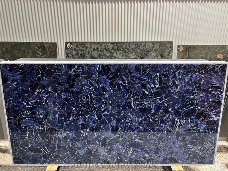 Sodalite Blue Semiprecious Stone Slabs