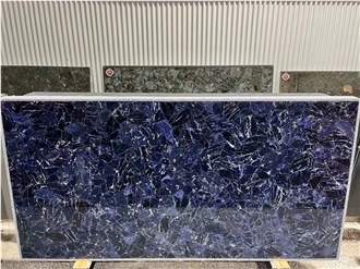 Sodalite Blue Semiprecious Stone Slabs