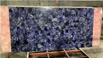 Sodalite Blue Semiprecious Stone Slabs
