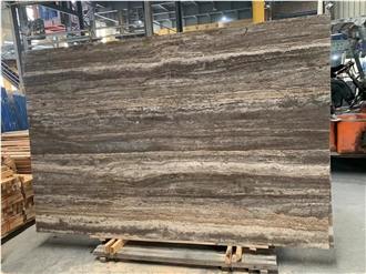 Iran Silver Grey Color Travertine Tiles