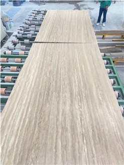 Natural Ivory White Travertine Honed And Unfilled  Slabs