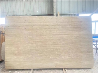 Natural Ivory White Travertine Honed And Unfilled  Slabs