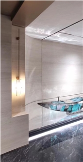 Natural Ivory White Travertine Honed And Unfilled  Slabs
