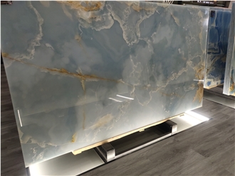 Luxury Blue Onyx Slabs For Wall Tile And Bathroom Tile