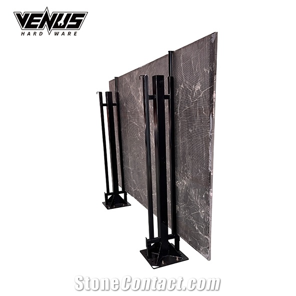 Showroom Exhibition Stands Display Rack Lock On The Floor