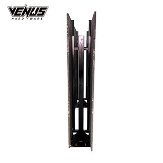Showroom Exhibition Stands Display Rack Lock On The Floor