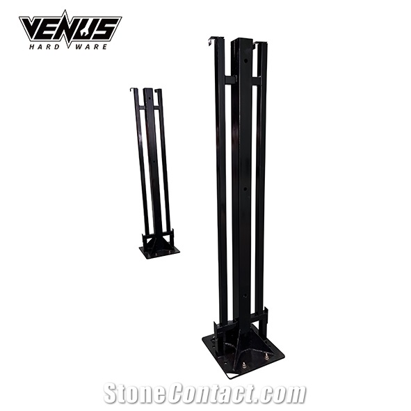 Showroom Exhibition Stands Display Rack Lock On The Floor