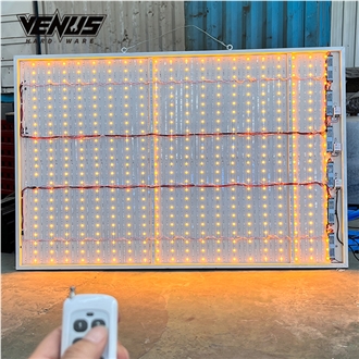 Showroom LED Backlight Slab Display Rack Remote Control