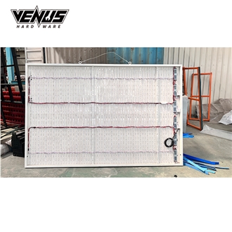 Showroom LED Backlight Slab Display Rack Remote Control