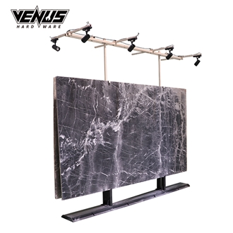Showroom Slab Display Rack With LED Light