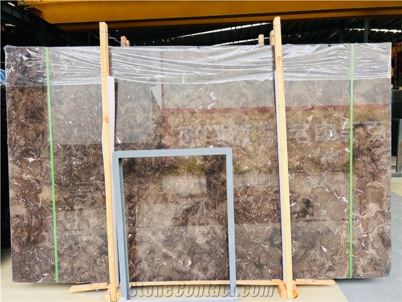 Chinese Dark Emperador Floor Tiles And Slabs Polished Honed