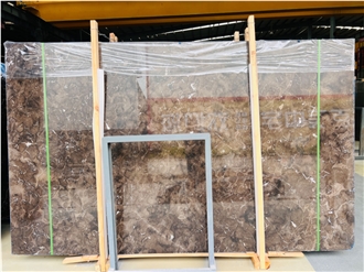 Chinese Dark Emperador Floor Tiles And Slabs Polished Honed