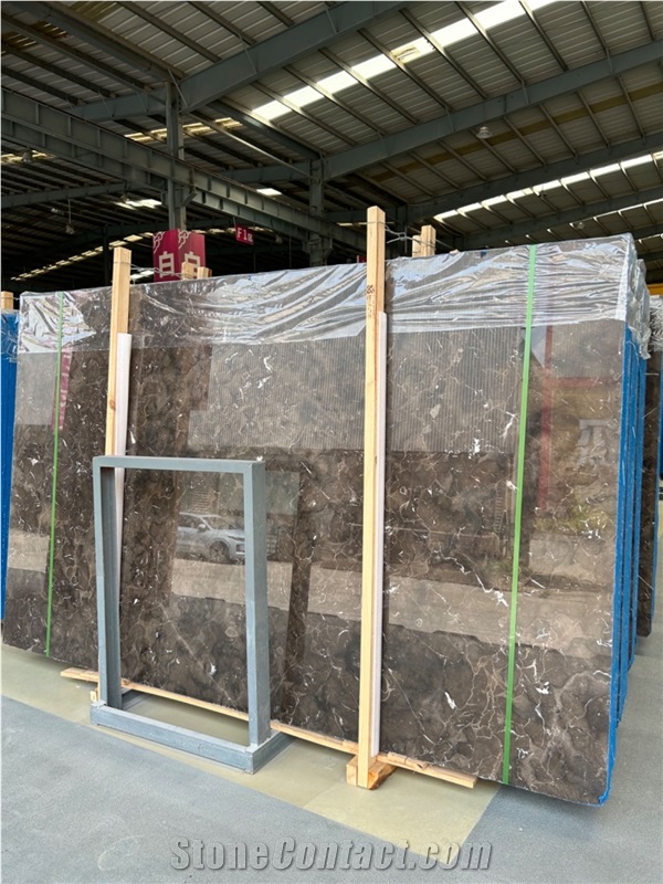 Chinese Dark Emperador Floor Tiles And Slabs Polished Honed