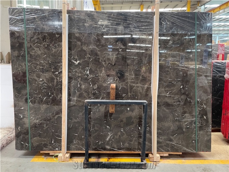 Chinese Dark Emperador Floor Tiles And Slabs Polished Honed