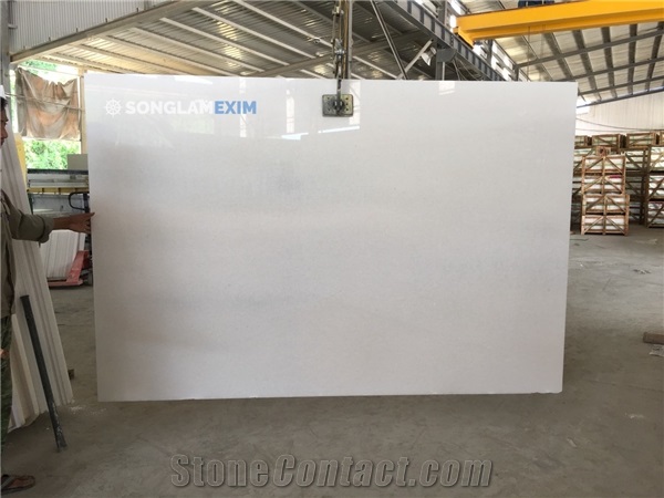Crystal White Marble Slab Polished Grade B 