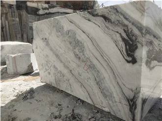 Exotic Panda White Marble Blocks
