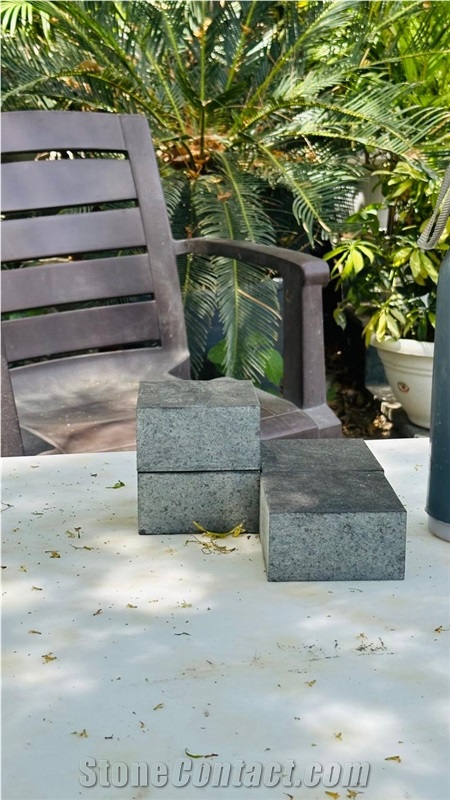 Jet Black Granite Blocks