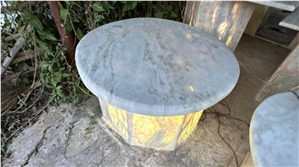 Lady Onyx Backlit Stone Interior Furniture