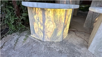 Lady Onyx Backlit Stone Interior Furniture