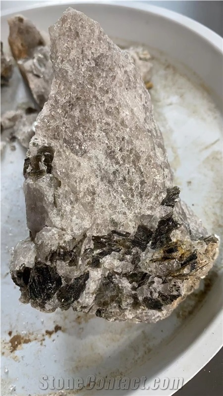 Mica Infused Feldspar Bianco White Lumps Boulders, Quartz Boulders