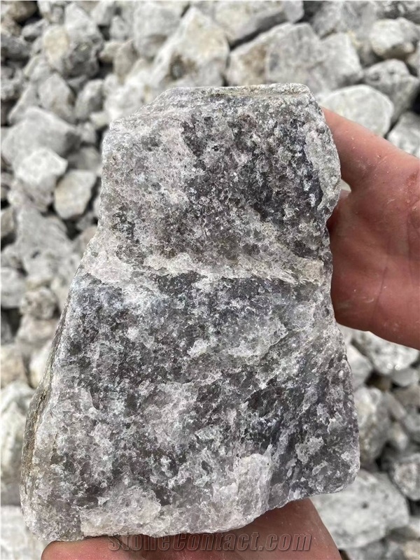 Mica Infused Feldspar Bianco White Lumps Boulders, Quartz Boulders