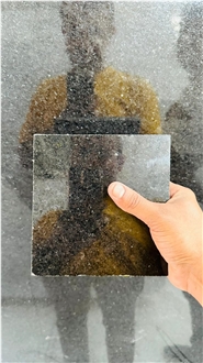R Black Granite - Ash Black Granite Blocks