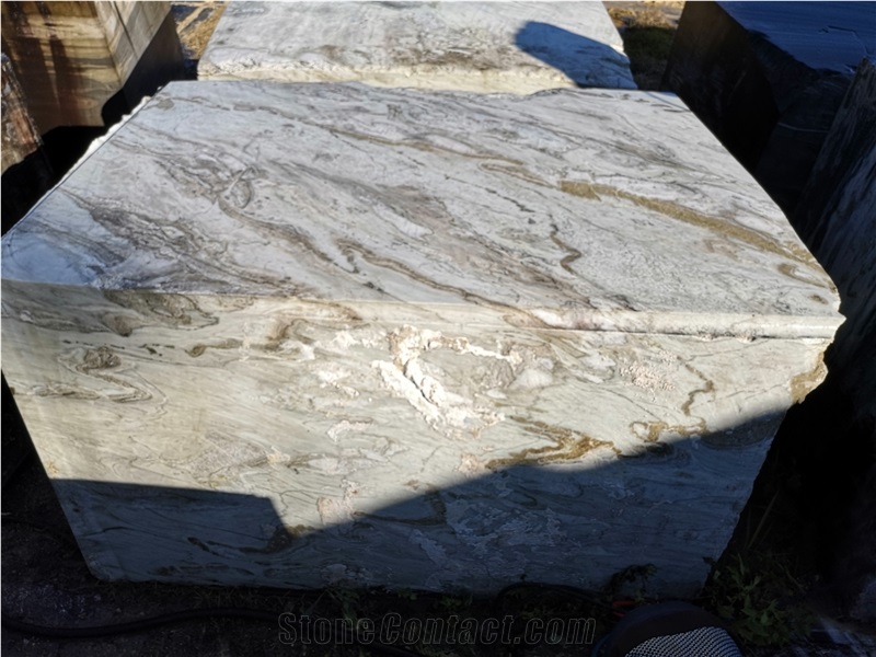 Landscape Green Marble Rough Blocks