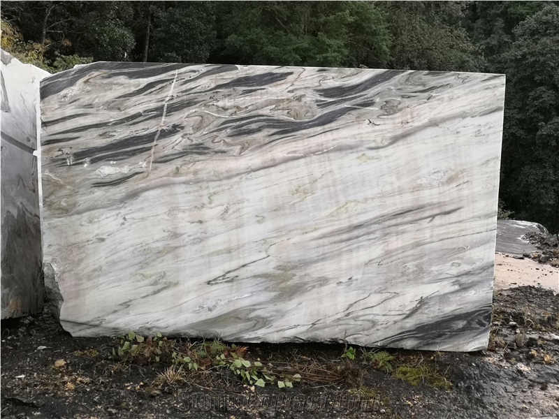 Van Gogh Grey Marble Blocks