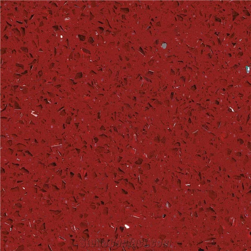 Red Artificial Stone Slab 
