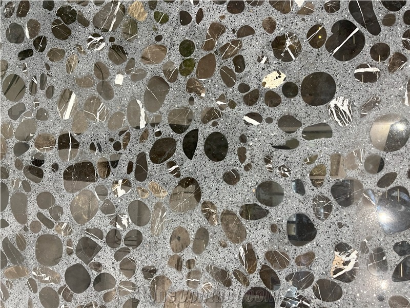 Alanya Ceppo Black BT Terrazzo Slabs And Tiles
