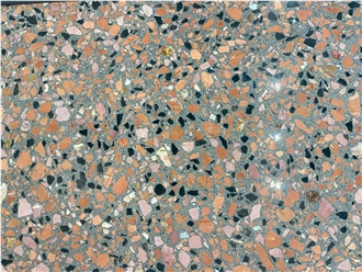 Alanya Ceppo Black & Red Terrazzo Slabs