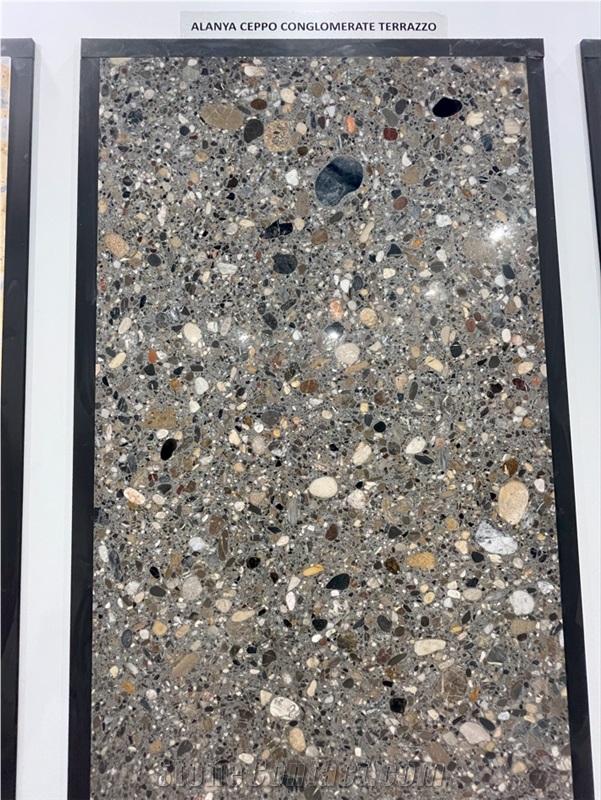 Alanya Ceppo Conglomerate Terrazzo Slabs