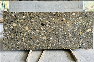 Alanya Ceppo Conglomerate Terrazzo Slabs