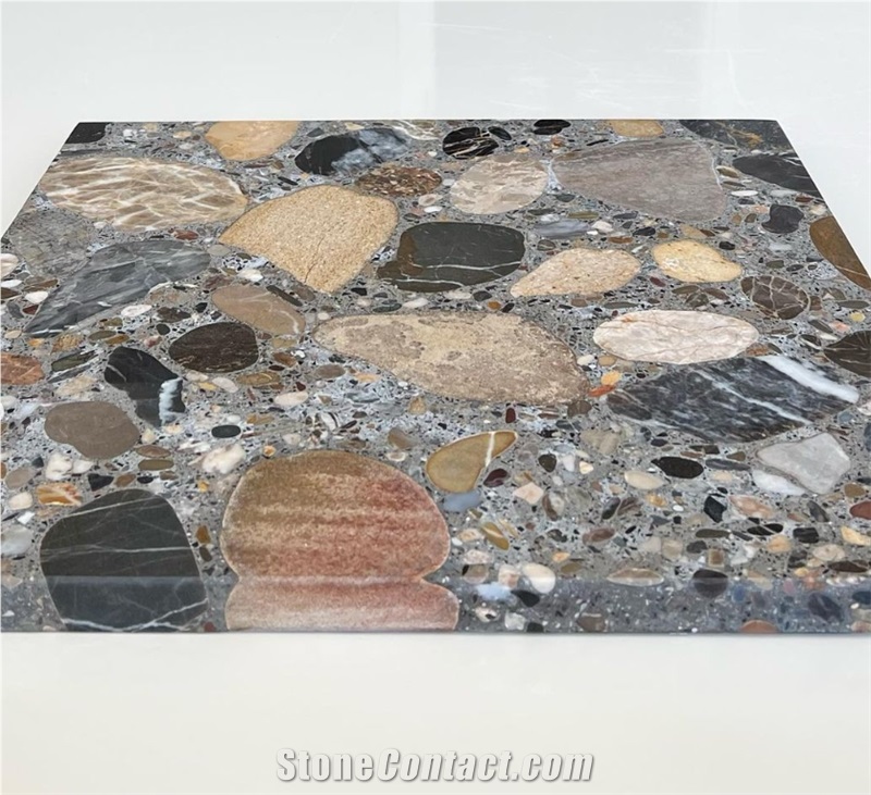 Alanya Ceppo Conglomerate Terrazzo Slabs