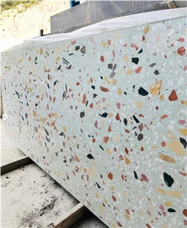 Alanya Ceppo Green Multicolor Art 1 Terrazzo Slabs
