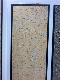 Alanya Ceppo Mustard Dolomite Terrazzo Slab
