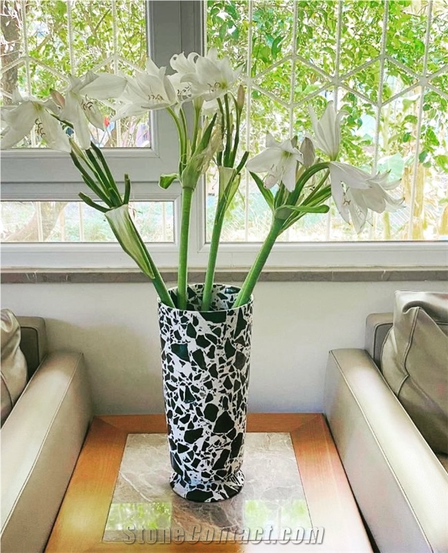 Terrazzo Decorative Vases And Pots