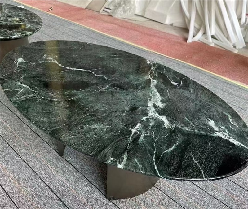 High Quality Prada Green Marble Slabs For Furniture Use