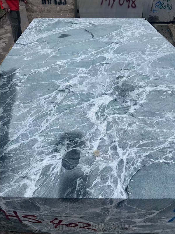 High Quality Prada Green Marble Slabs For Furniture Use