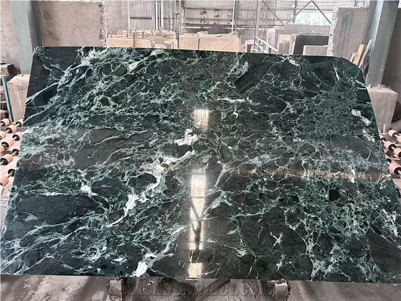 Prada Green Marble Slabs For Bath Room Use