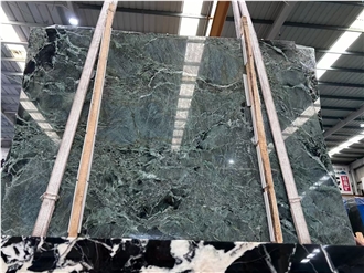 Prada Green Marble Slabs For Bath Room Use